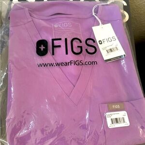 FIGS NEW L LILAC DAWN Catarina 1pocket scrub top